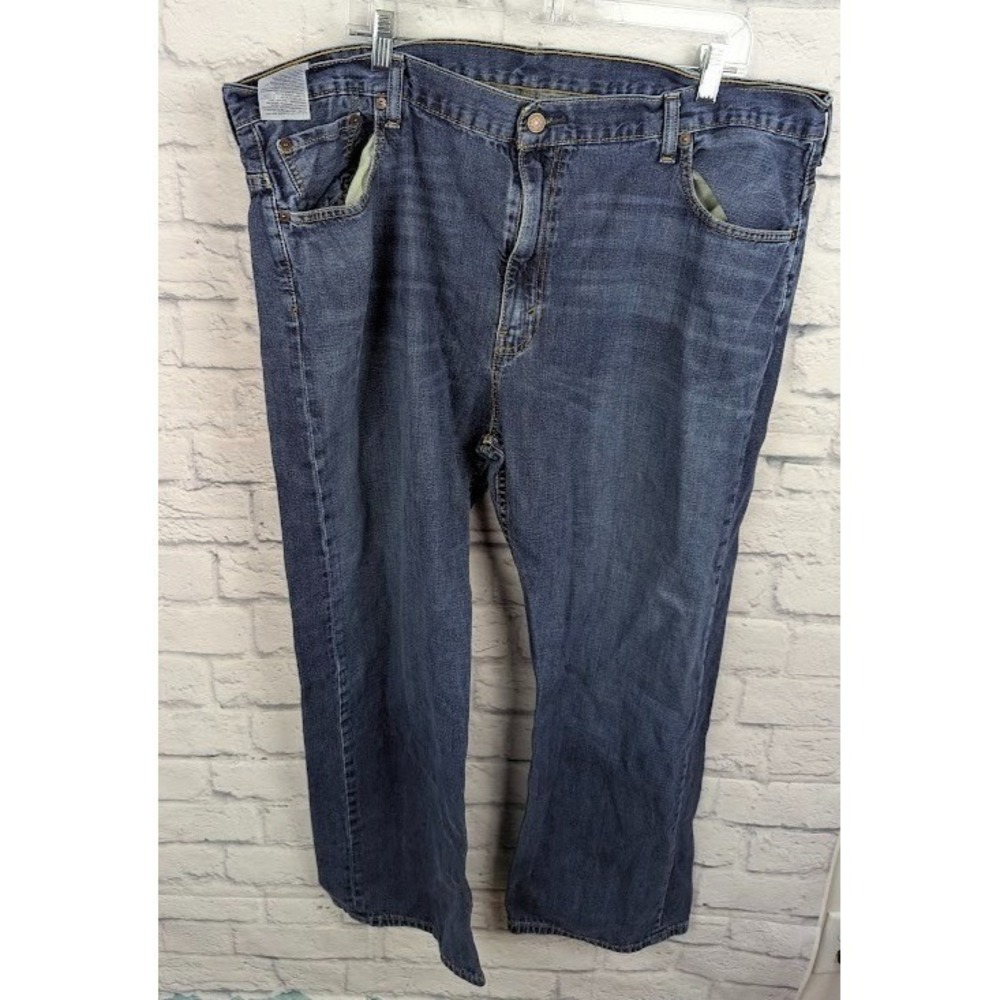 Levi's 569 Jeans Mens Size 42 X 30 Dark Wash Blue Loose Straight Relaxed
